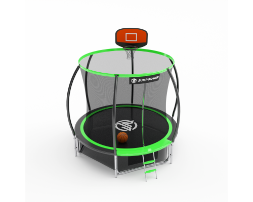 Купить Батут Jump Power 8 ft Pro Inside Basket Green в Интернет магазин спортивной одежды и тренажеров  SayMarket фото 1