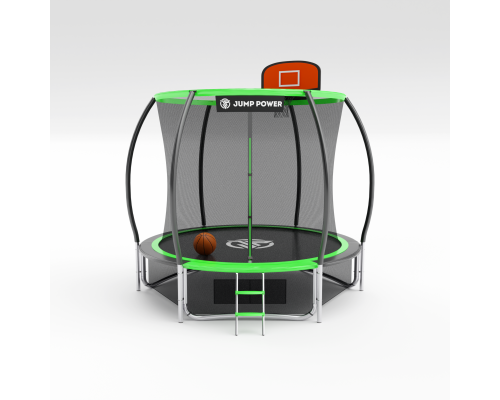 Купить Батут Jump Power 8 ft Pro Inside Basket Green в Интернет магазин спортивной одежды и тренажеров  SayMarket