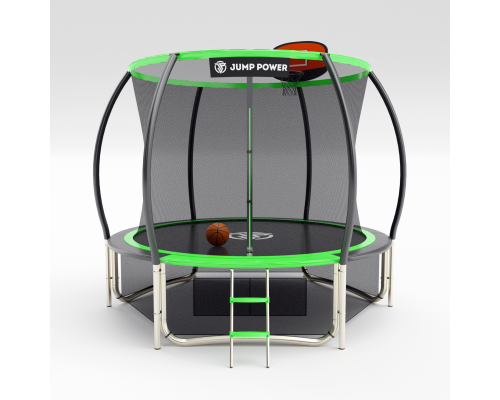 Купить Батут Jump Power 10 ft Pro Inside Basket Green в Интернет магазин спортивной одежды и тренажеров  SayMarket