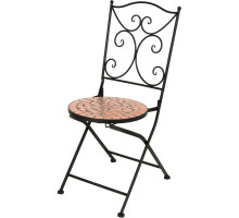 Набор стульев складных из металла и сидением из керамической мозайки