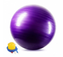 Мяч гимнастический фитбол с насосом AMETIST 55 см (фиолетовый)