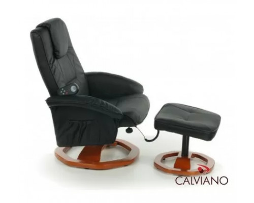 Купить TV-кресло Calviano 92 с пуфом (черное, массаж) в Интернет магазин спортивной одежды и тренажеров  SayMarket фото 1