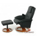 Купить TV-кресло Calviano 92 с пуфом (черное, массаж) в Интернет магазин спортивной одежды и тренажеров  SayMarket