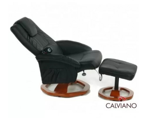 Купить TV-кресло Calviano 92 с пуфом (черное, массаж) в Интернет магазин спортивной одежды и тренажеров  SayMarket фото 2