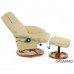 Купить TV-кресло Calviano 20 с пуфом (бежевое, массаж) в Интернет магазин спортивной одежды и тренажеров  SayMarket