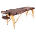 Купить Массажный стол Atlas Sport 70 см складной 3-с деревянный (коричневый) в Интернет магазин спортивной одежды и тренажеров  SayMarket