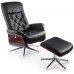 Купить TV-кресло Calviano 95 с пуфом (черное, массаж) в Интернет магазин спортивной одежды и тренажеров  SayMarket