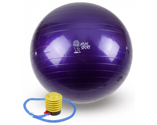 Мяч гимнастический фитбол с насосом 65 см Фиолетовый
