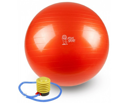 Купить Мяч гимнастический фитбол с насосом 55 см Красный в Интернет магазин спортивной одежды и тренажеров  SayMarket