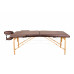 Купить Массажный стол Atlas Sport складной 2-с 60 см деревянный (коричневый) в Интернет магазин спортивной одежды и тренажеров  SayMarket