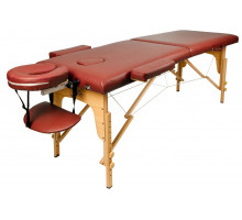 Массажный стол Atlas Sport складной 2-с 60 см деревянный (бургунди)