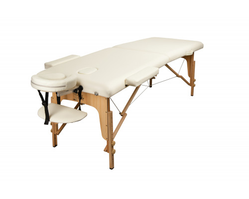 Купить Массажный стол Atlas Sport складной 2-с 60 см деревянный (бежевый) в Интернет магазин спортивной одежды и тренажеров  SayMarket фото 1